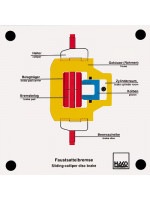 Floating-caliper disk brake